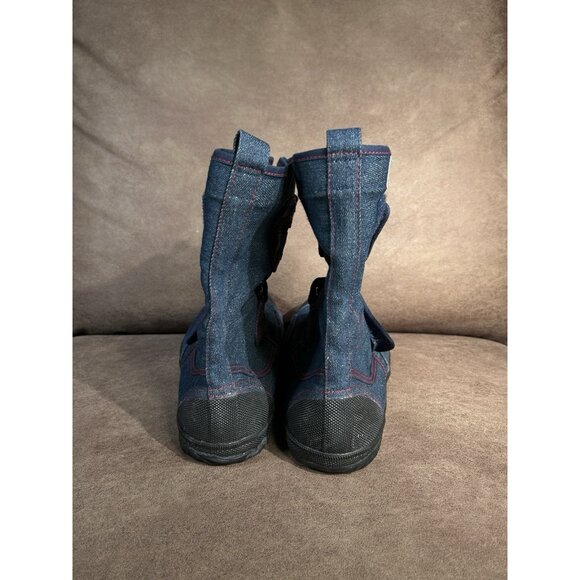 Rikio Tabi Safety Boots Power Ace High Guard Hg220 Sneakers DENIM BLUE SizeUS9.5 - Picture 5 of 6
